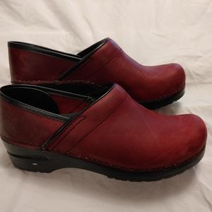 Dansko Red Clogs 39